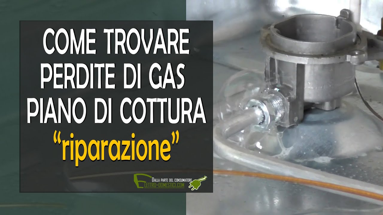 Trovare le perdite di gas del piano di cottura