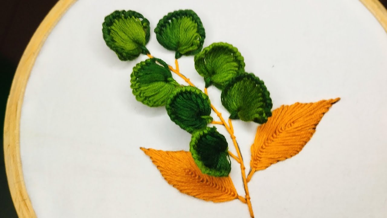 Wow....look at the amazing creations.......Hand embroidery flower made with 3D effect....