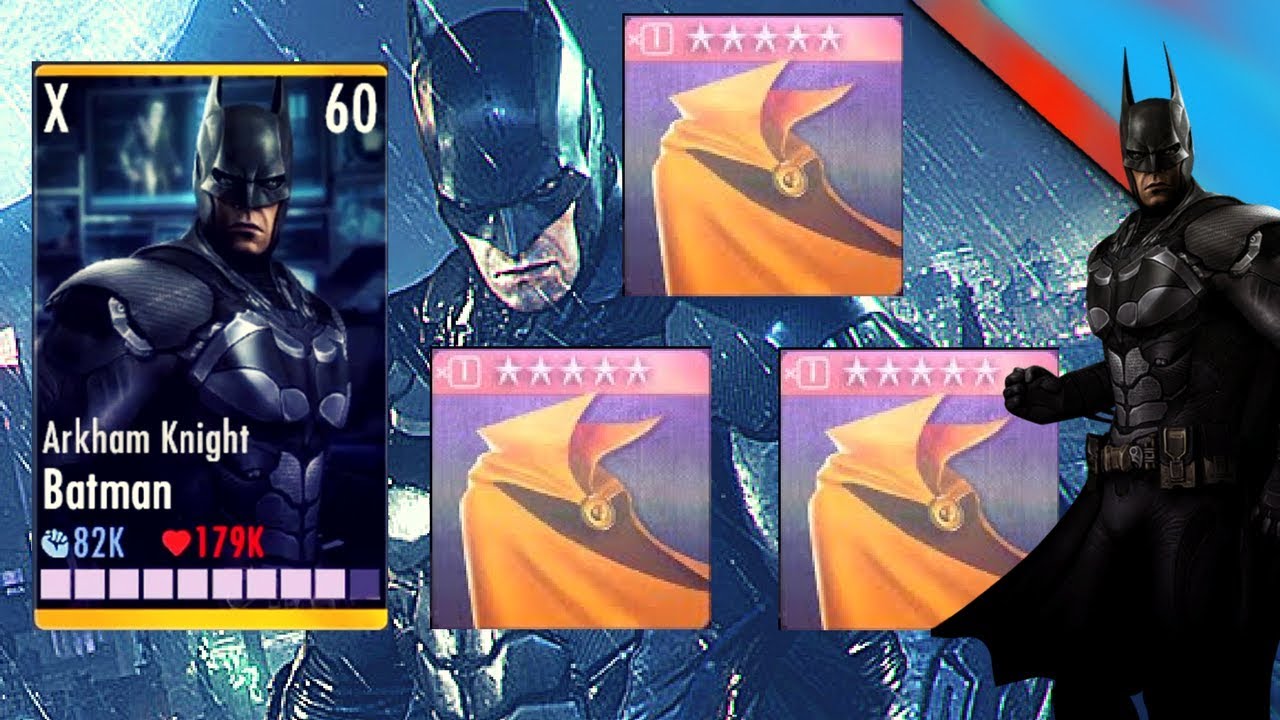 (CRAZY CRIT DAMAGE) ARKHAM KNIGHT BATMAN W/ 3 CLOAKS OF DESTINY