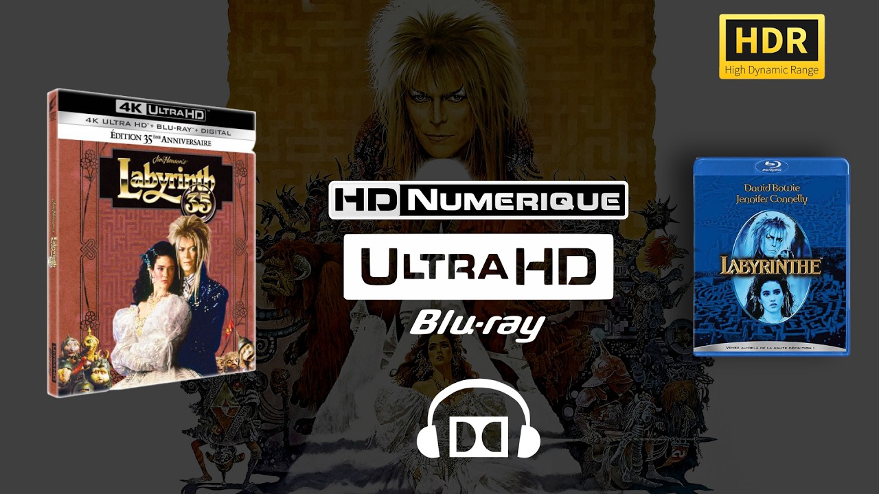 [HDR Requis] Labyrinth (1986 - 35th Anniversary) : Comparatif 4K Ultra HD vs Blu-ray [+ Atmos 🎧]