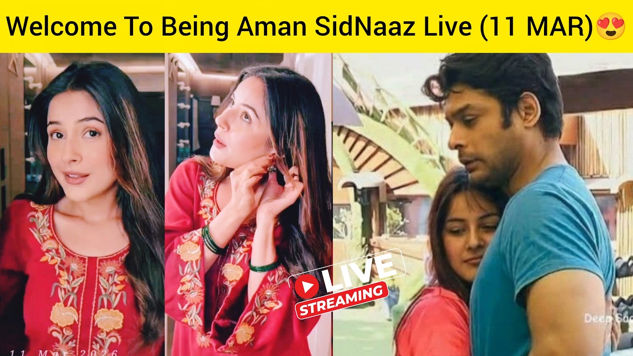[11 MAR] Shehnaaz Gill Latest Reel on Ishqnama Movie Shoot 😍 Being Aman SidNaaz Fans Live🌈