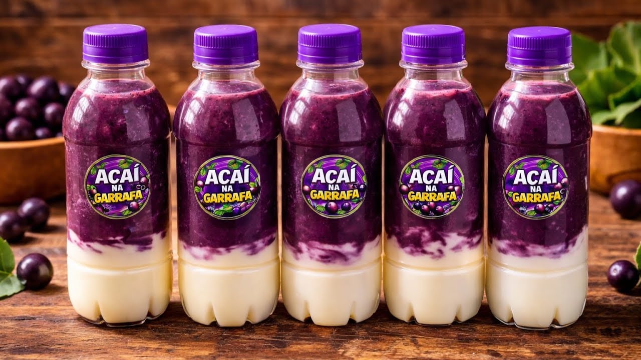 🚨AÇAÍ NA GARRAFA COM MOUSSE DE MARACUJÁ | FATURE MUITO