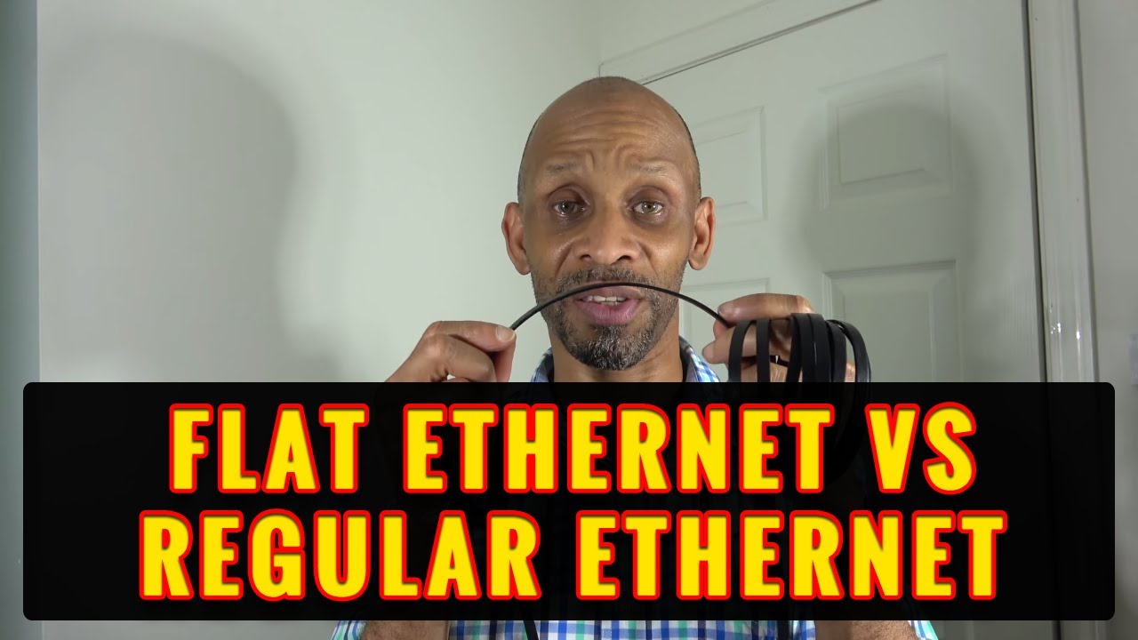 Flat Ethernet Vs Regular Ethernet Cable.