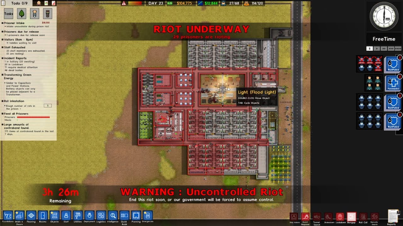 Prison Architect Pt 4 - Starting a Riot! (minor expansion)