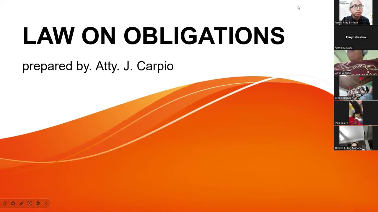 Obligations and Contracts Lecture - June 16, 2024