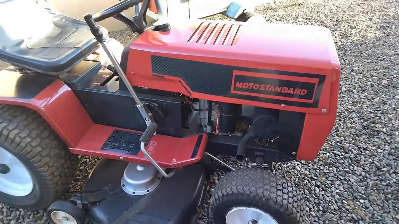 Du Passé au Présent : Restauration peinture d'un Tracteur Tondeuse Motostandard 1500 Mini
