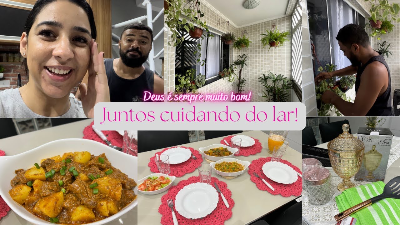 Vlog: O varão ajudou na limpeza| Fiz uma carne de panela deliciosa| Cantinho novo| Missão Virtuosa