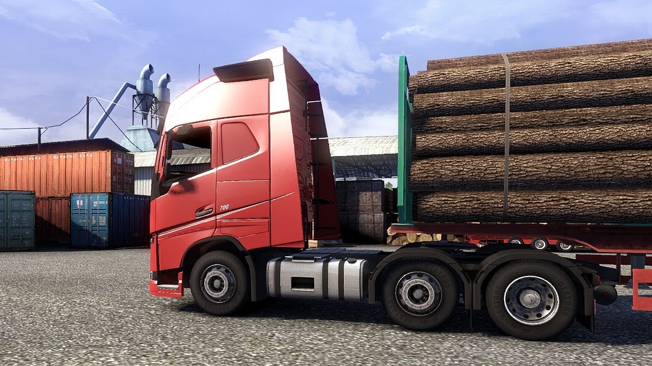 Euro Truck Simulator 2 - The New Volvo FH Series 6x2 Transporting 16 Tons of Logs Part 1