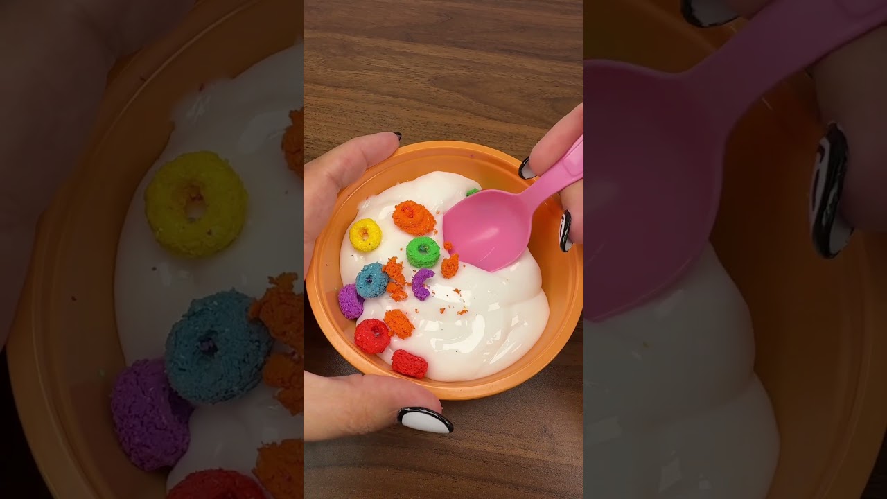Play with Slime Life Rainbow Cereal with me! 🥣🤤