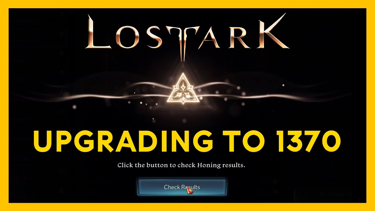 Upgrading to 1370 My Progress So Far Lost Ark