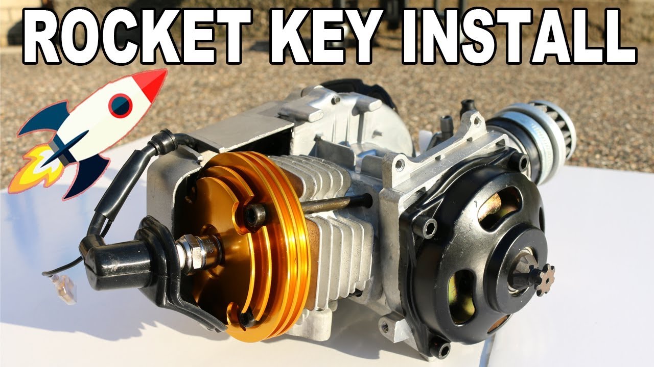 ROCKET KEY установлен на двигатель 47 см³ и 49 см³! Каждый шаг включен