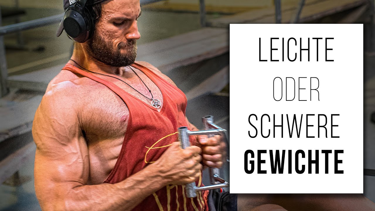 Leichtes Gewicht für Muskelwachstum oder schwere Gewichte?