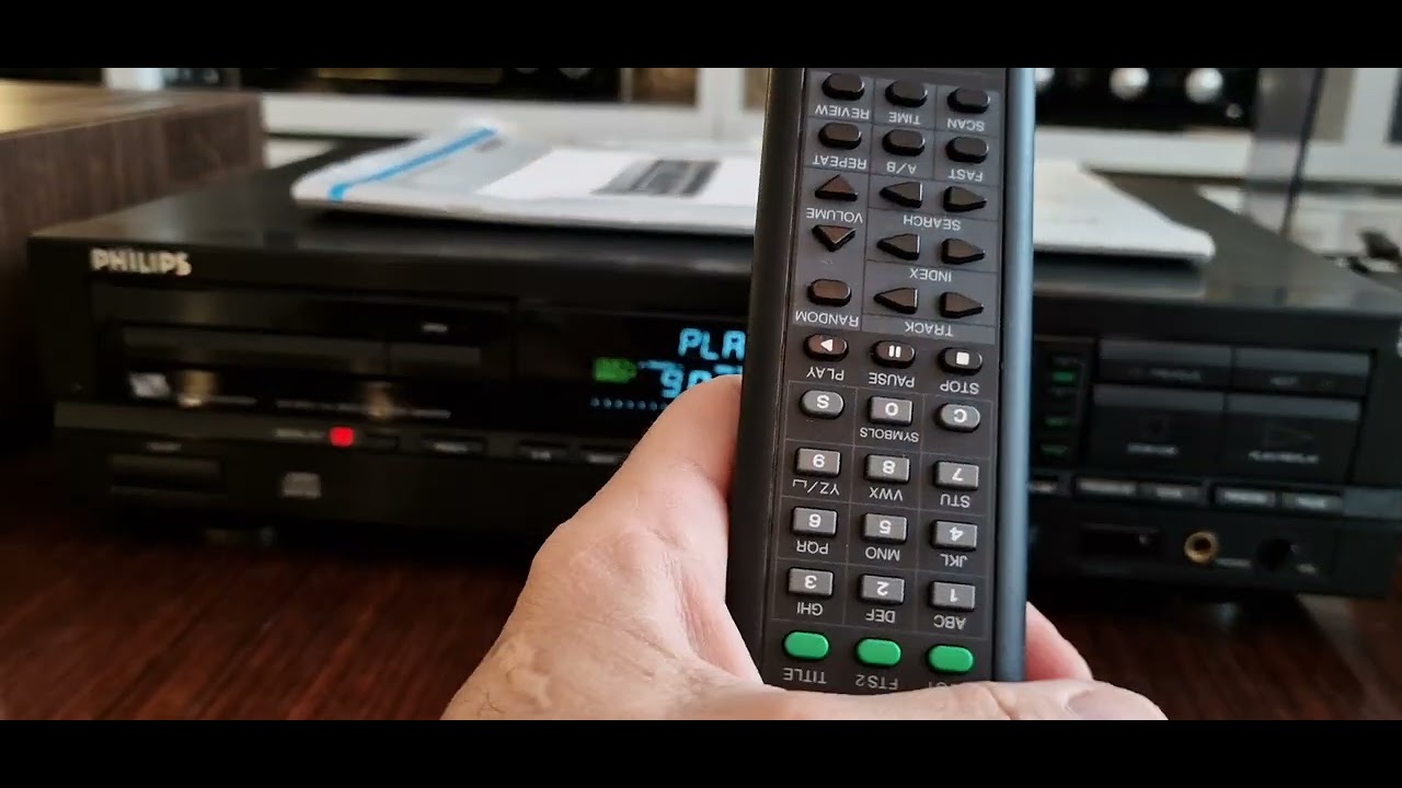 PHILIPS CD-634 +original remote+ book high fidelity cd player +dac -test-