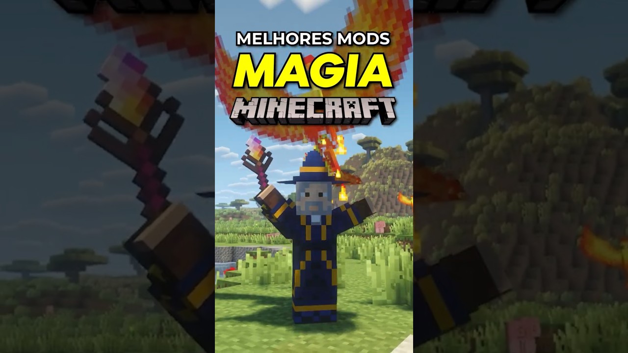 MELHORES MODS DE MAGIA DE TODOS OS TEMPOS PARA O MINECRAFT - Parte 1 #minecraft #minecraftmods