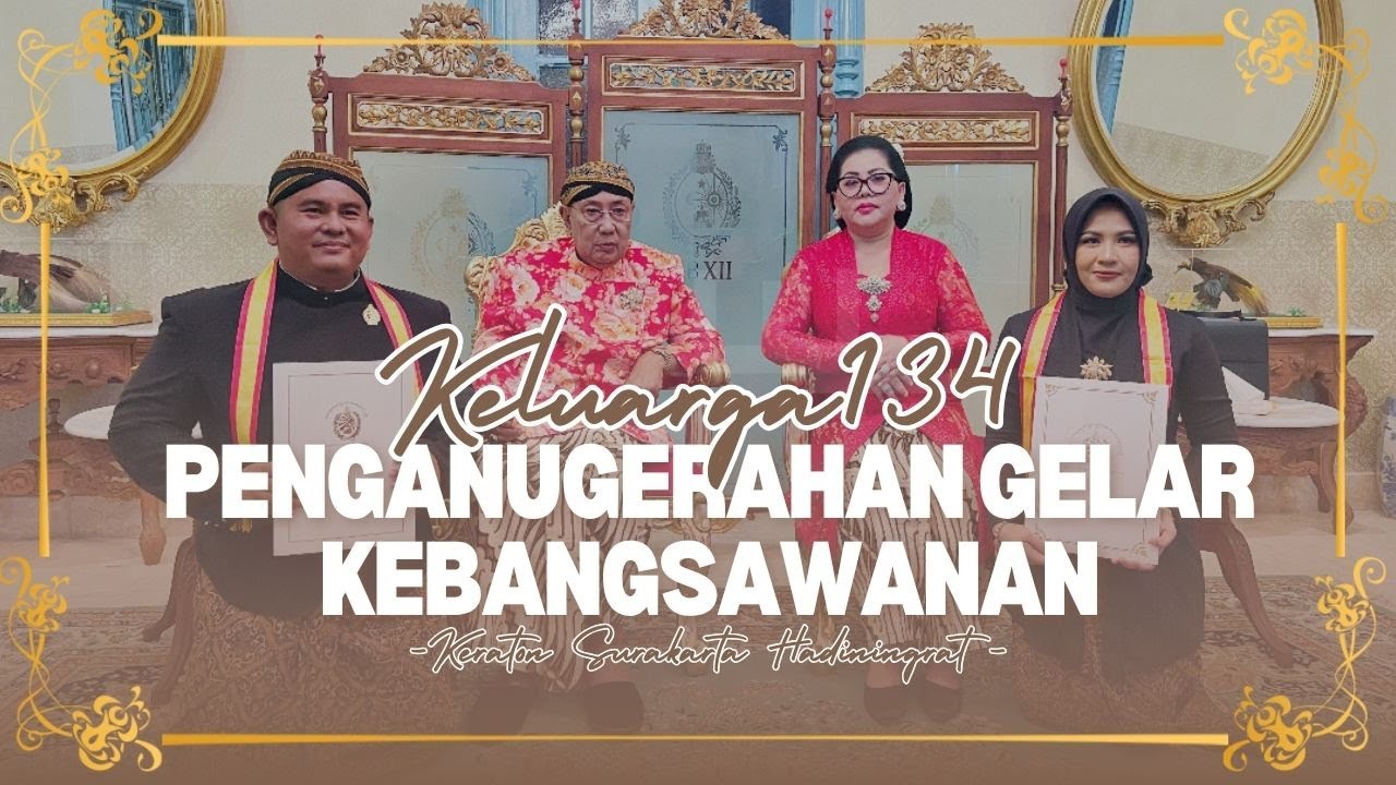 Momen Sakral: Penganugerahan Gelar Kebangsawanan untuk Komandan 134 & Ibu Komandan