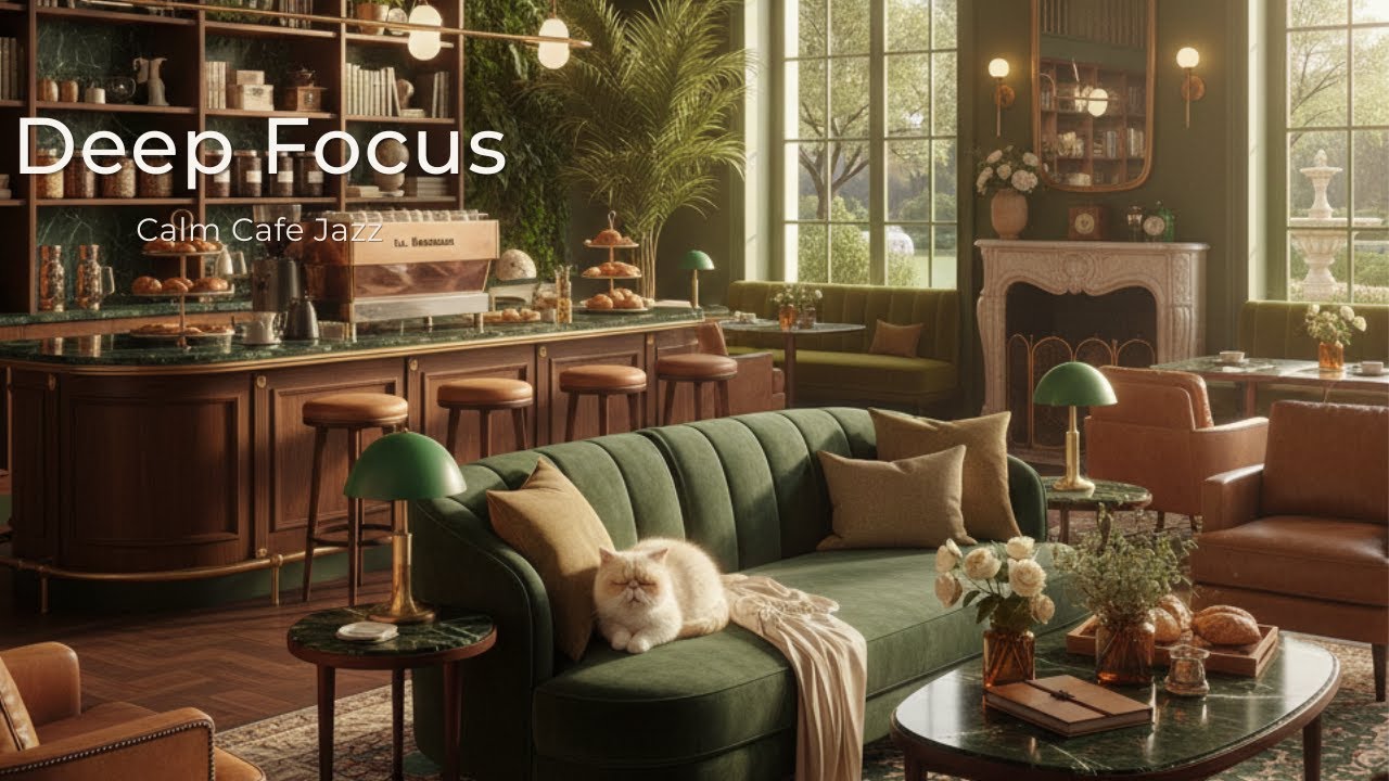 Deep Focus Cafe Jazz 🎧111 Minutes of Soft Guitar & Piano for Work, Study & Calm Productivity