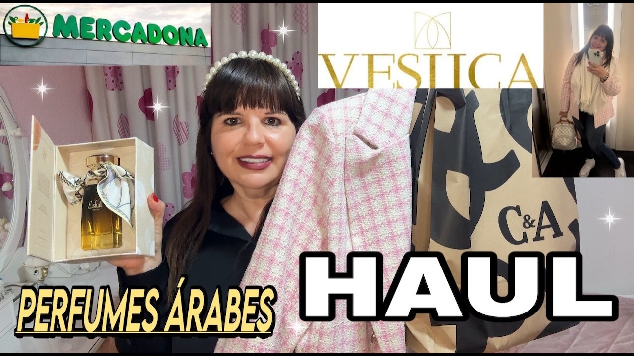 HAUL  MERCADONA🛍️ OS ENSEÑO EL PERFUME 🧴TRAJEADO👚 C&A, CARREFOUR , VESIICA Y TIENDAS LOCALES💁‍♀️