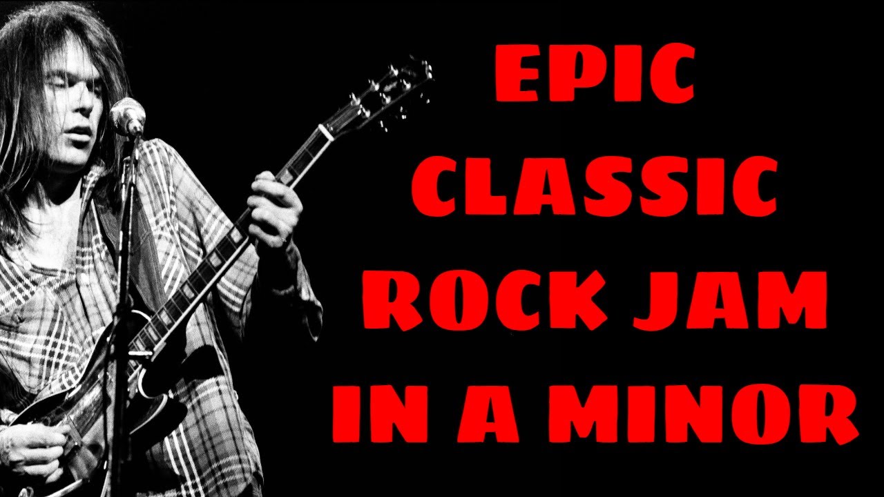 Epic Rock Jam Track in Am | CSNY Style Guitar Backing Track (65 BPM)
