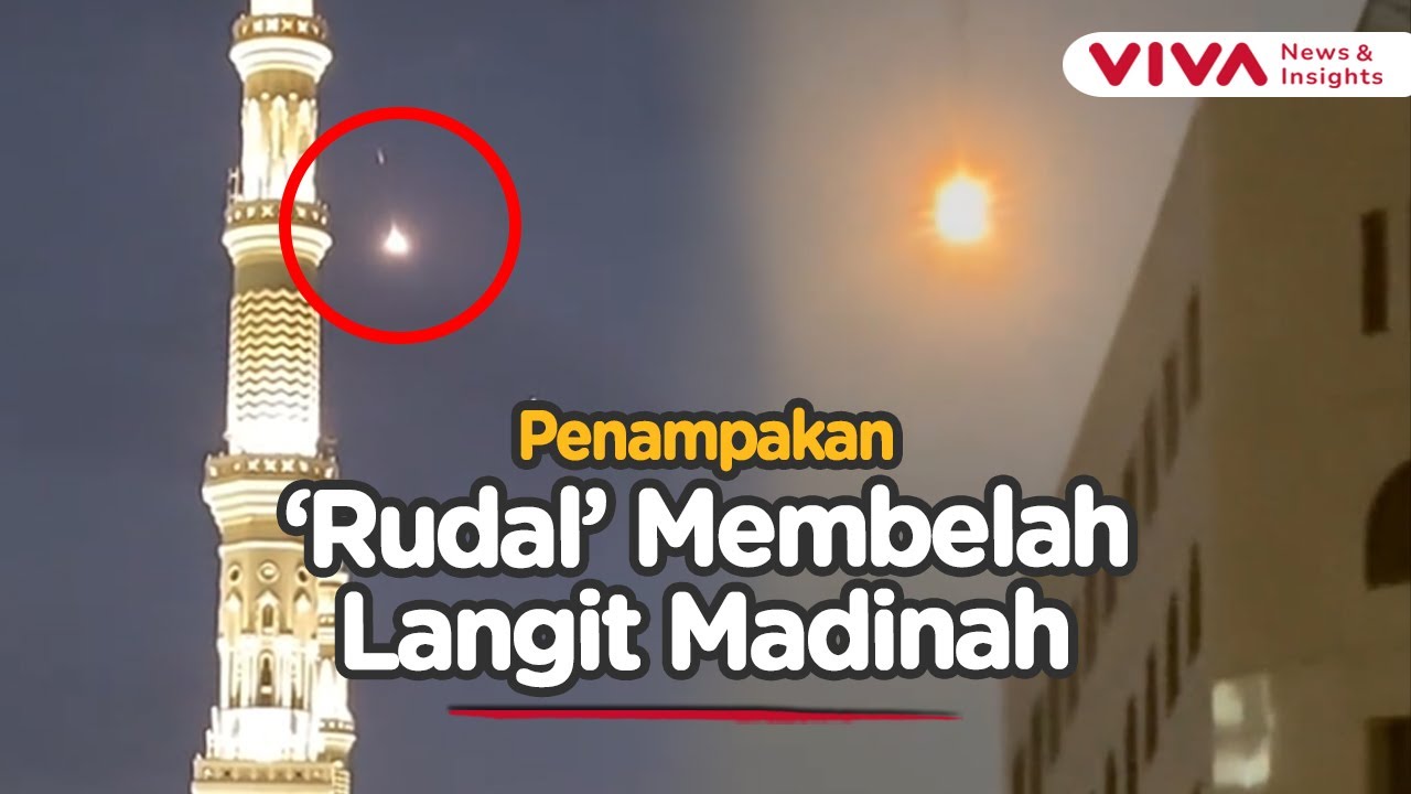 Langit Madinah Geger! Rudal Diduga Melintas di Atas Masjid Nabawi
