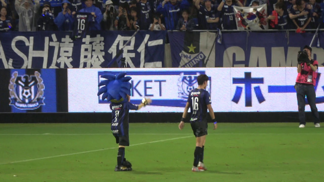 황의조 ファンウィジョ 最後の挨拶〜胴上げに涙が止まらない ガンバ大阪vs清水エスパルス GAMBA OSAKA vs SHIMIZU S-PULSE 2019.7.13 Hwang Uijo