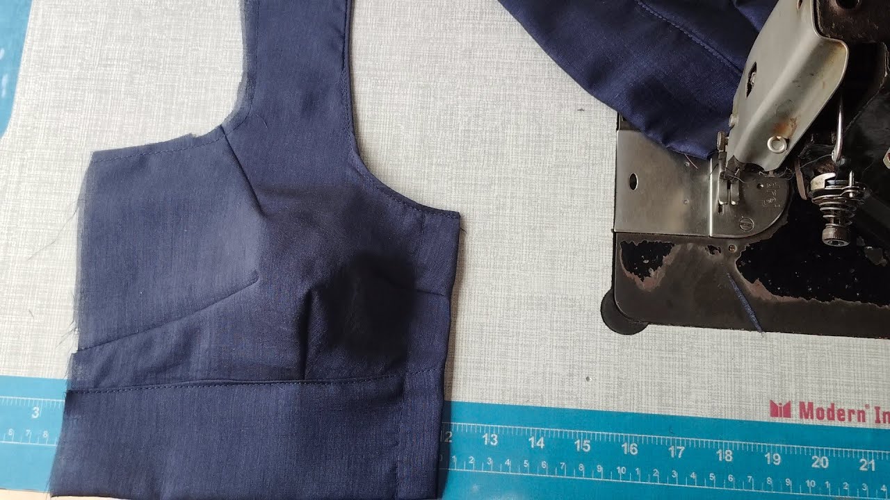 Fabric Bina Attach kiye 4 Tukes belt blouse front part cutting&stitching ||Very Easy trick 4 Tukes