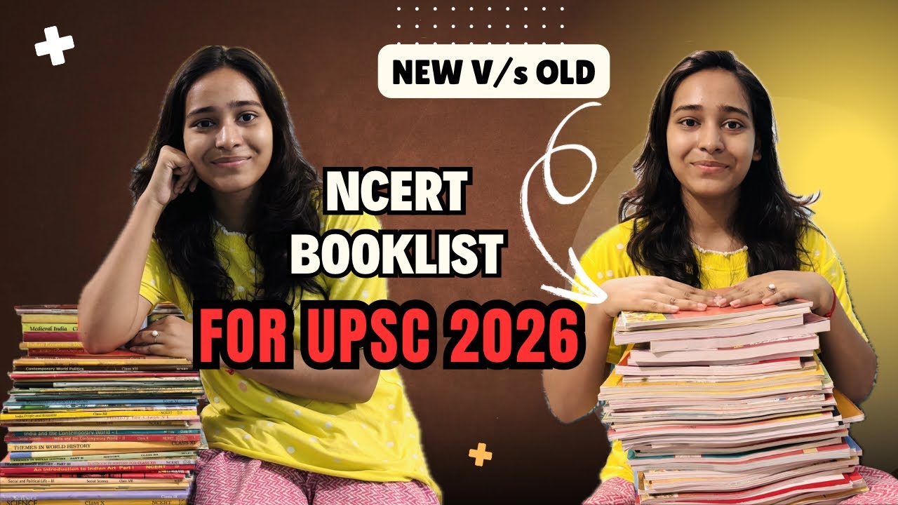 6 to 12 NCERT Books for UPSC 📚| NCERT Booklist for UPSC 2026| UPSC Prelims + Mains Syllabus 