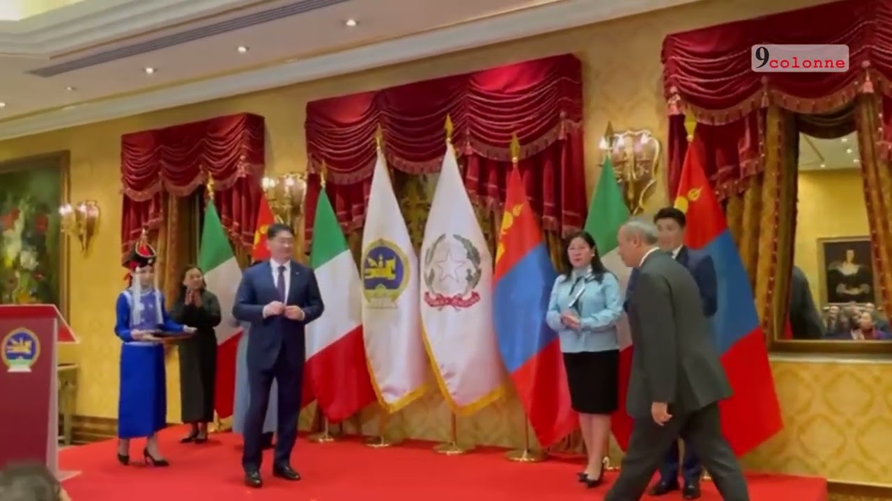 Italia-Mongolia: a Roma Presidente Ukhnaa consegna alte onorificenze