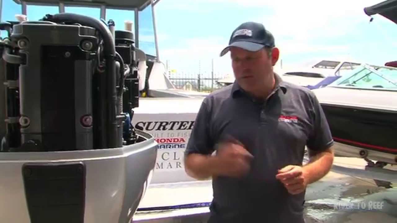 Flushing The Honda BF150 With River To Reef!
