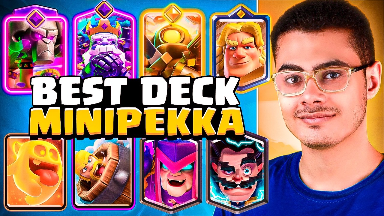 The BEST Hero Mini Pekka deck in Clash Royale🥞