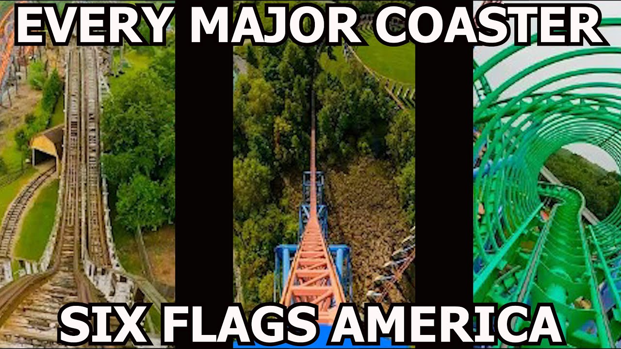 Прокатитесь на ВСЕХ ГЛАВНЫХ АМЕРИКАНСКИХ ГОРКАХ в SIX FLAGS AMERICA вместе со мной в ПОСЛЕДНИЙ РАЗ!