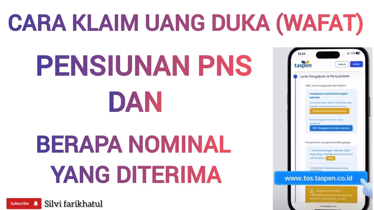 CARA KLAIM UANG DUKA (WAFAT) PENSIUNAN PNS DAN NOMINAL YANG DITERIMA