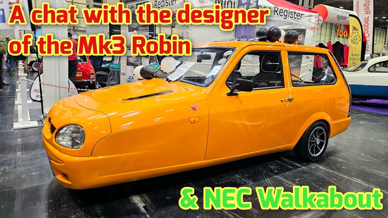 Беседа с Энди Пламбом — дизайнером Mk3 Reliant Robin — и прогулка по NEC.