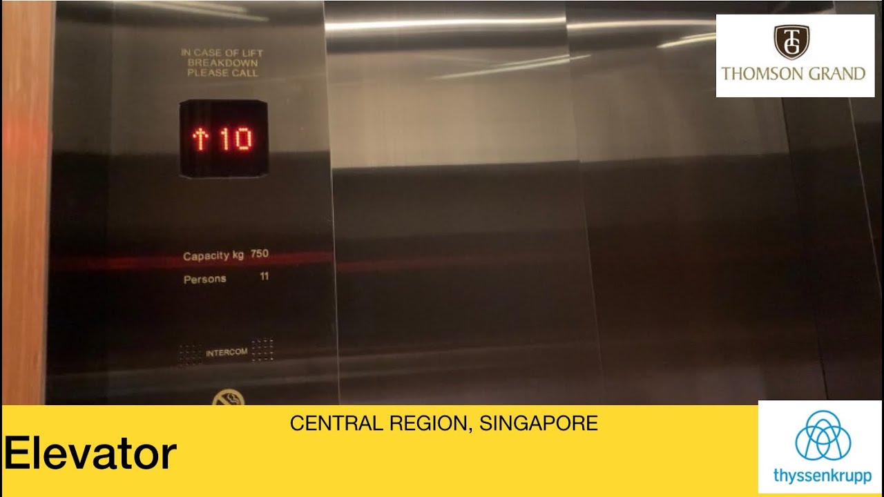 Thomson Grand Condo || ThyssenKrupp Telescopic Elevator