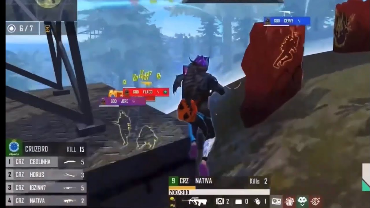 HIGHLIGHTS EM CAMPEONATOS OFICIAIS E X TREINOS - FREE FIRE IPhone 8 Plus