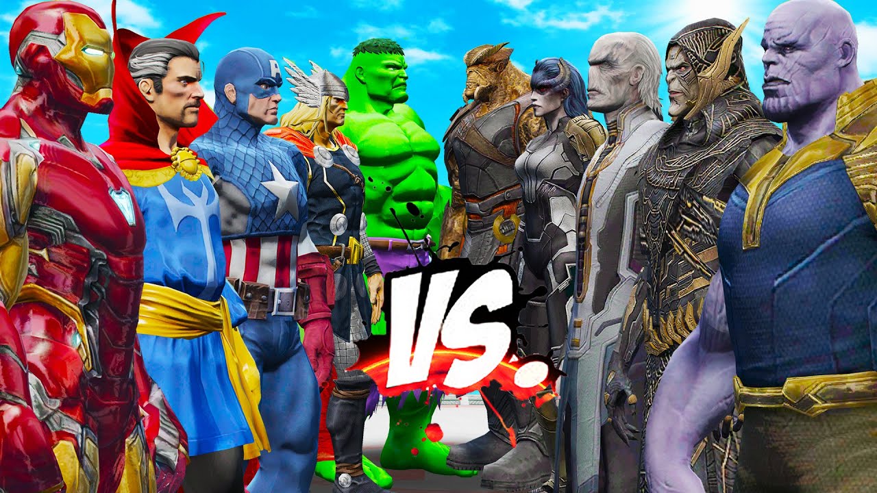 THE AVENGERS vs THANOS & BLACK ORDER - EPIC SUPERHEROES WAR