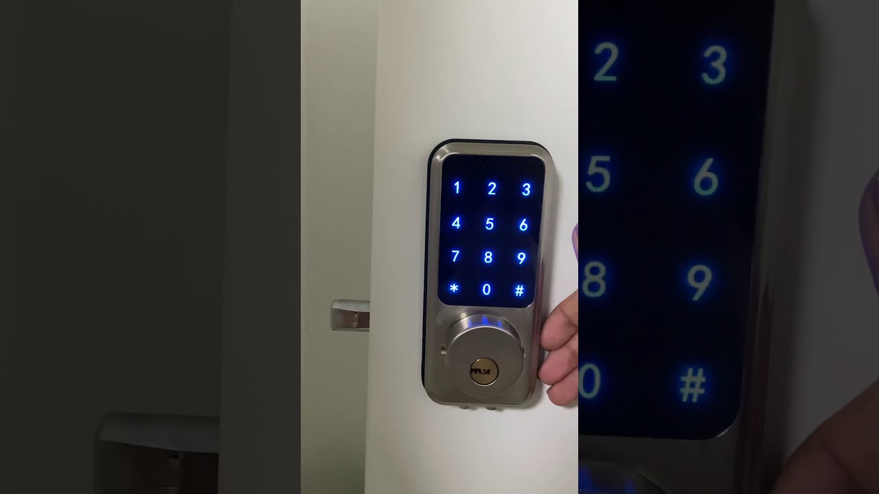 How to use the keypad to unlock or lock the door.
