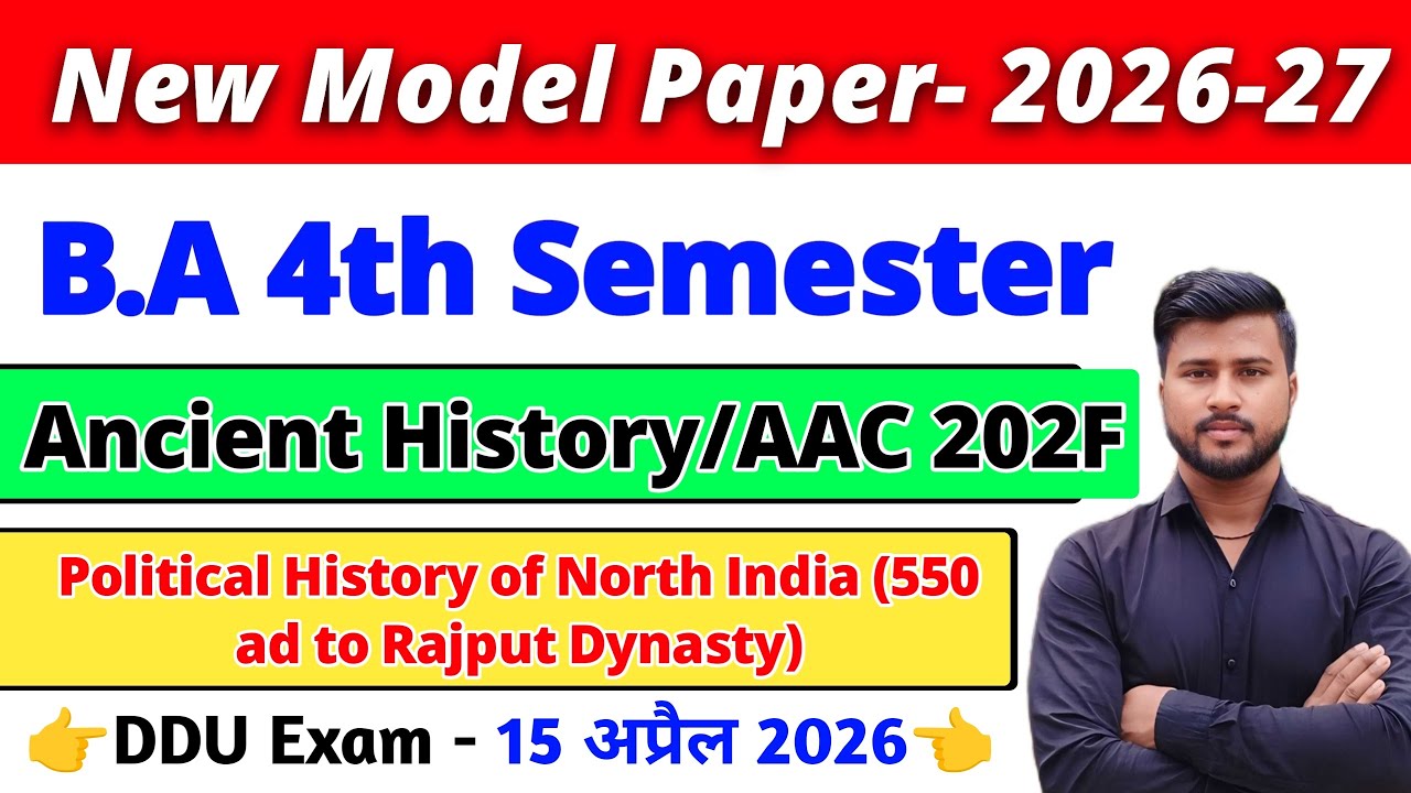 Political history of north india 550 ad to rajput dynasty | ba 4th semester ancient history 