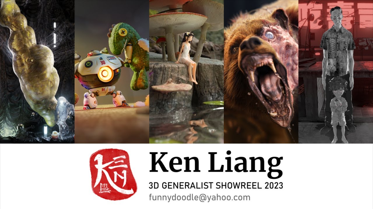 Ken Liang 3D Generalist Showreel 2023