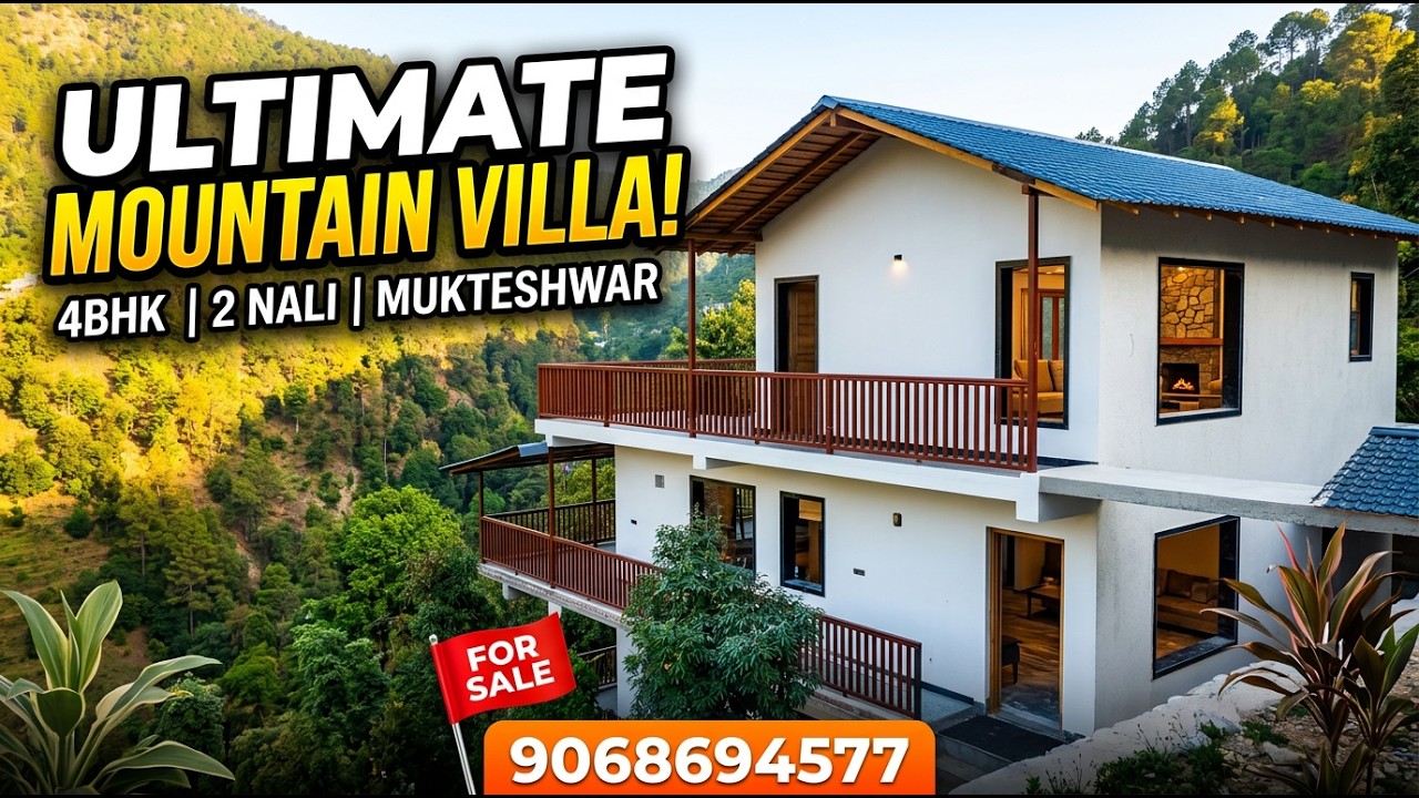 ​4 BHK House for Sale in Ramgarh, Mukteshwar | 2 Nali Land with 35ft Road Front | Beautiful view