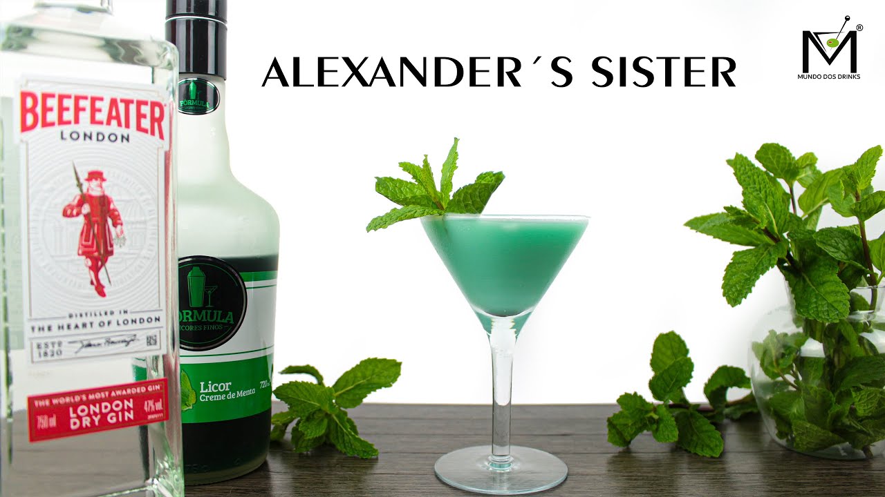 COMO FAZER O ALEXANDER´S SISTER - DRINK COM GIN, E MENTA!🍹🍹🍹🍹🍹🍹