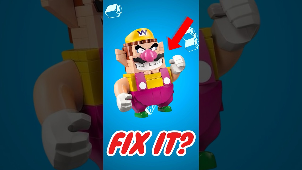 Upgrading LEGO WARIO from Super Mario Bros!!! (I fixed the editing). #mario #lego