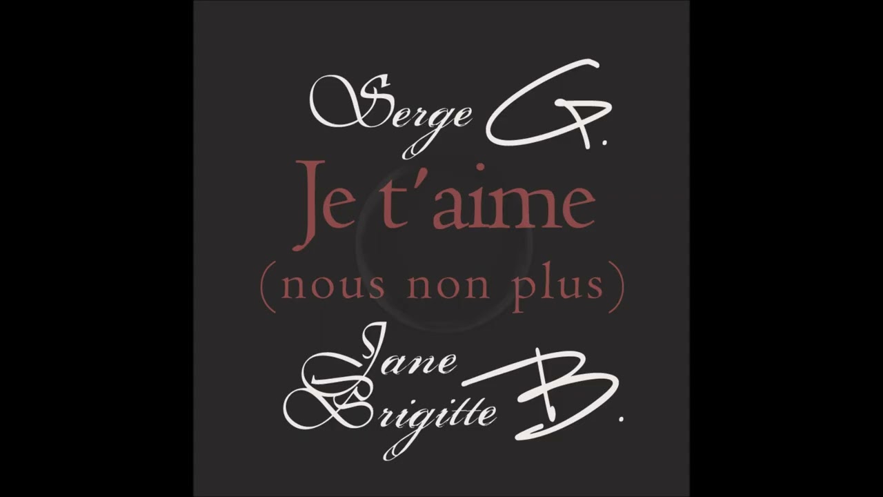 Bardot Gainsbourg Birkin Trio - Je T'Aime, Moi Non Plus