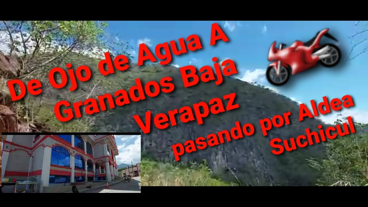 Recorriendo calle abandonada de aldea Ojo de Agua ruta a Granados Baja Verapaz. pasando por suchicul