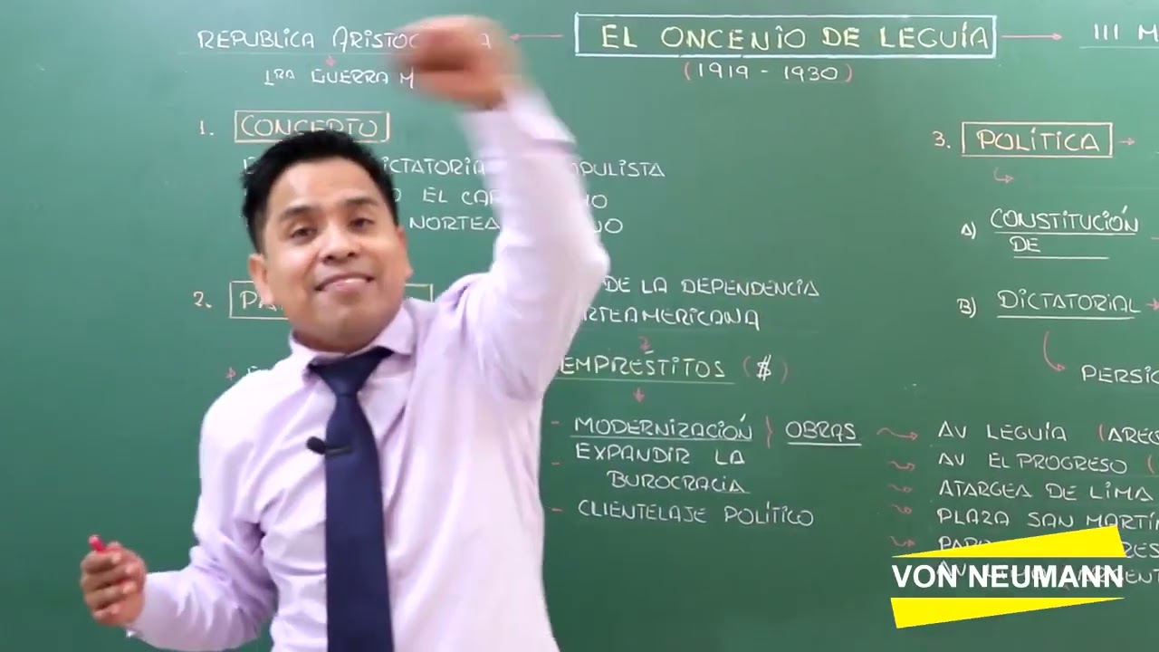 EL ONCENIO DE LEGUIA y TERCER MILITARISMO - parte 1