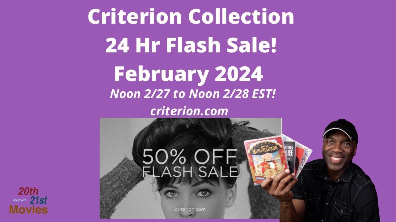 Criterion 24 Hour Flash Sale! - February 2024