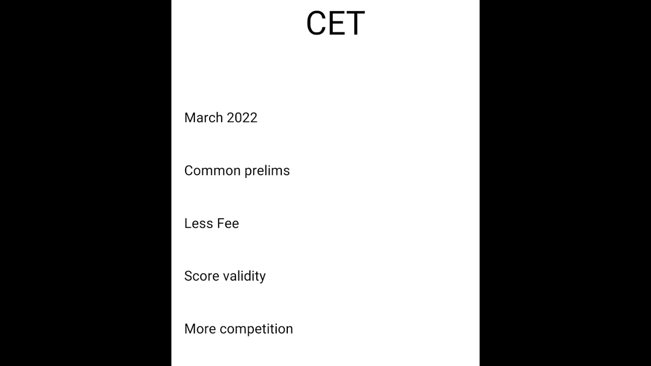 NRA CET from March 2022