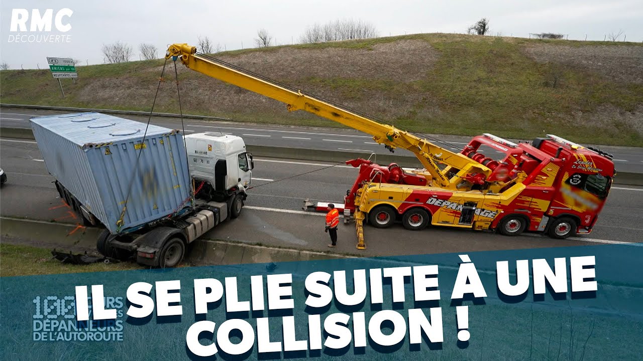 Un camion en portefeuille après un choc !