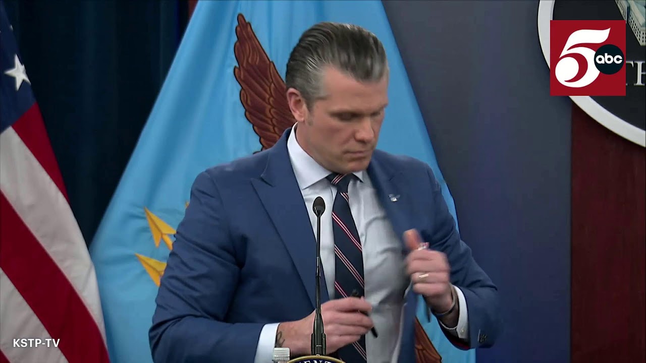 WATCH: Hegseth, Pentagon officials provide update on Iran war