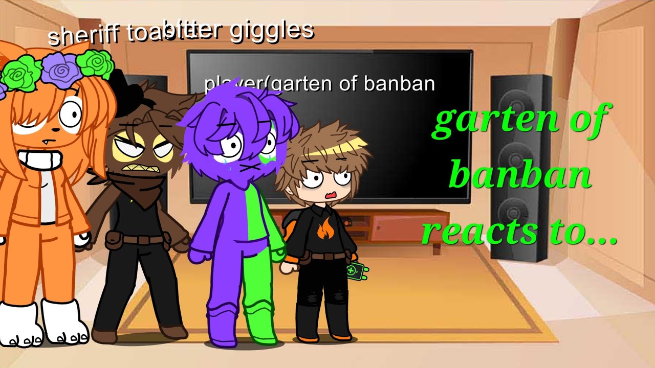 Garten of banban reacts to chapter 4, part 2 #banban4 #gacha #funny