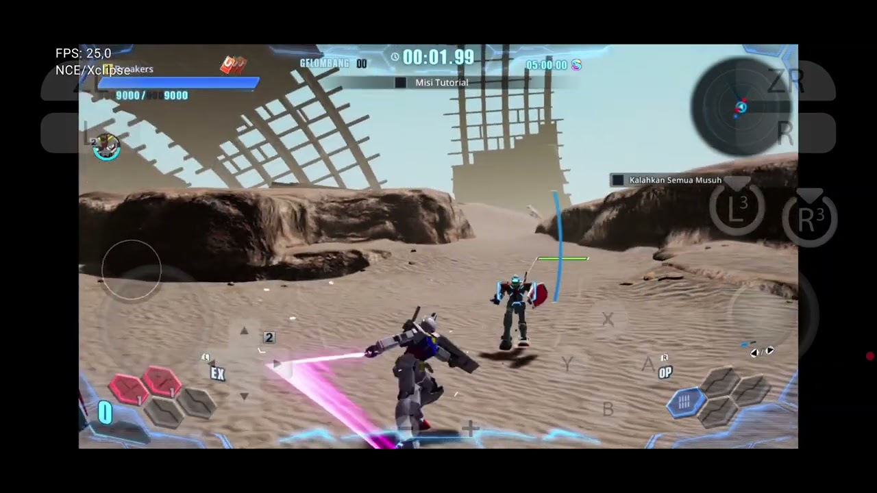 Gameplay Gundam Breaker 4 Switch di Android | Samsung Galaxy A56 Exynos 1580 | Yuzu Emulator